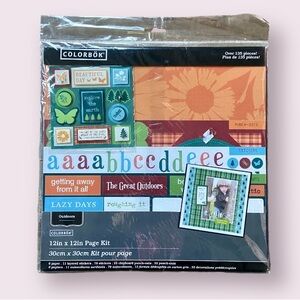 Colorbok 12" x 12" Scrapbook Page Kit Outdoors Nature Earth Over 135 Pieces